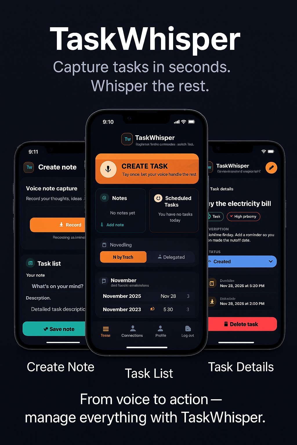 TaskWhisper app preview